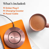 Ember Temperature Control Smart Mug 2, 14 Oz App-Controlled Heated Coffee Cup with Improved Design & 80-Minute Battery Life, White