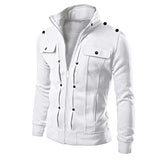 Mens Winter Bomber Coat with Full-Zip Front, Lightweight Windproof Shell & Warm Padded Insulation