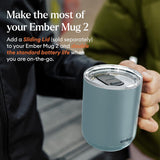Ember Temperature Control Smart Mug 2, 14 Oz App-Controlled Heated Coffee Cup with Improved Design & 80-Minute Battery Life, White