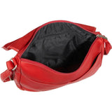 Black Le Donne Leather Shoulder Bag with Flap Closure