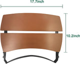 Quantfire Composite 2-Slat Side Shelves for Large Big Green Egg, Folding Egg Mates Replacement Parts for Grill and Smoker