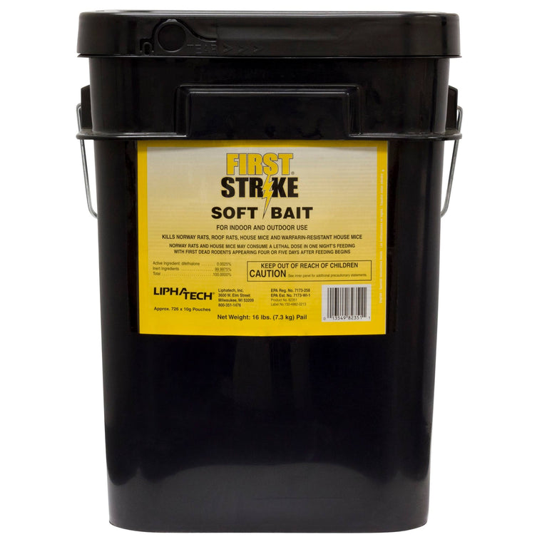 First Strike Soft Bait Rodenticide, 16 lb. Pail