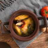 Ceramic Casserole Cooking Pot Crafted from Clay Stoneware, Japanese Stew and Oven Bakeware for Cazuelas de Barro