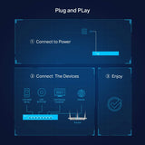 TP-Link TL-SG108-M2 8-Port 2.5G Multi-Gigabit Unmanaged Network Switch with Plug-and-Play Setup, Fanless Metal Housing, Desktop/Wall Mounting, and Limited Lifetime Protection