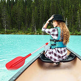 2-Piece Telescopic Boat Paddle Set with Plastic Blades and Aluminum Alloy Shafts, Adjustable Oars for Kayaking, Rafting and Canoeing