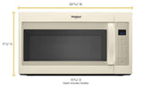 Whirlpool WMH32519HT Steam Microwave with Sensor Cooking, 1.9 Cu. Ft. Capacity