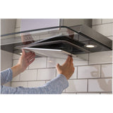 GE Profile 24-Inch Convertible Range Hood in Silver