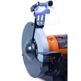 WEN 4282 Bench Grinder with 4.8-Amp Motor, 8×22 Wheels, LED Work Lights and Quenching Tray