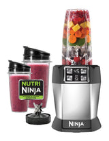 Ninja BL482 Nutri Ninja Blender with Auto-iQ, Silver/Black, One Size