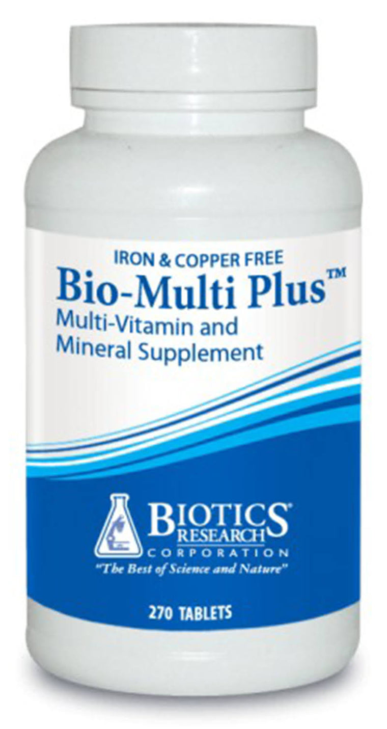 270-Tablet Bio-Multi Plus by Biotics Research, Iron-Free and Copper-Free Formula