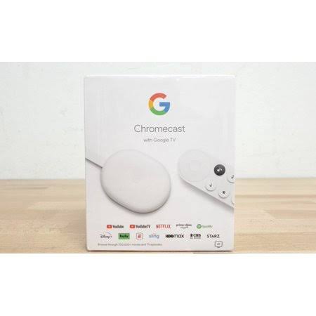 Google Chromecast with Google TV, Snow White, Model GA01919-US
