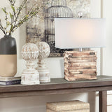 Concept White Rectangular Drum Lampshade, (10×16) x 11