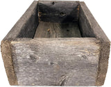 Pack of 2 Rustic Barnwood Display Boxes Crafted from 100% Authentic Reclaimed Wood