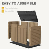 DWVO 5 x 3ft Gray Resin Outdoor Storage Shed with Floor, Window, Waterproof Construction, and Lockable Door for Garden, Yard, or Patio