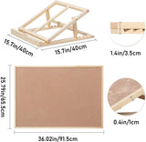 Becko US Wooden Puzzle Board and Bracket Set for Jigsaw Puzzles up to 1500 Pieces