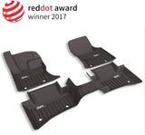 Custom-Fit TPE Floor Liners for 2017-2022 Range Rover Velar, All-Weather Coverage for 1st and 2nd Rows, Full Set in Black