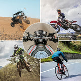 Black Aluminum Handlebar Mount for GoPro Hero 11-4, DJI Osmo Action, AKASO and Other Action Cameras
