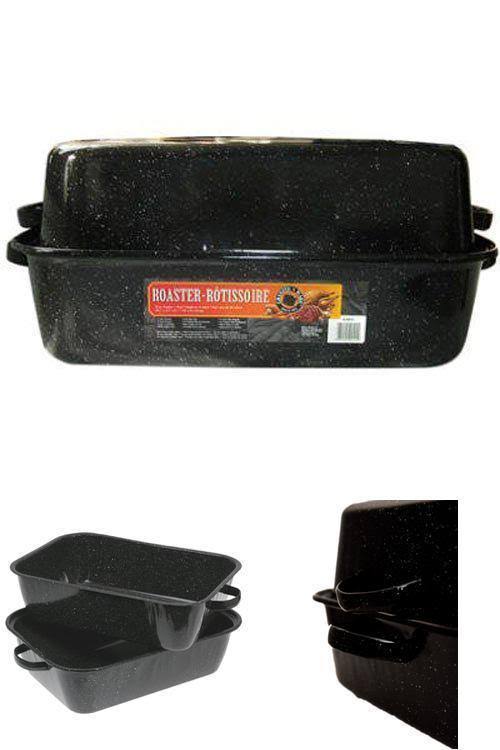 Granite Ware Rectangular Roaster with Cover