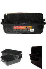 Granite Ware Rectangular Roaster with Cover