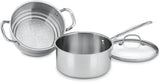 Cuisinart 77-35CG Chef’s Classic 3-Piece Stainless Steel Steamer Set with 3-Quart Capacity