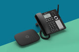 ooma DP1-T Wireless Business Desk Phone for ooma Telo Base Station, Compatible with Telo VoIP Free Internet Home Phone Service, Black