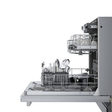 Bosch 800 Series 18 Top-Control Smart Built-In Dishwasher with 3rd Rack, 44 dBA, Silver