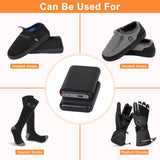 5V 5000mAh Li-Polymer Rechargeable Spare Battery for Heated Gloves, Scarves, Socks, and Slippers, Black