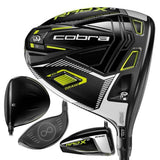 Cobra King RADSPEED XD Golf Driver with 12° Loft and EvenFlow Riptide Shaft, Black/Yellow