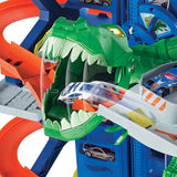 Hot Wheels City Robo T-Rex Ultimate Garage with Multi-Level Play, Storage for 100 Plus 1:64 Scale Cars, Ages 3 and Up