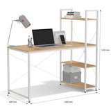 Glenwillow Home Ames Reversible Gaming Desk with Two-Sided Layout