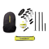 Crossnet 4-Way Adjustable Volleyball Game Set with Net, Open Box