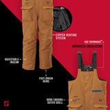 StrikerICE Trekker Bib, Brown, Size S