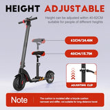 Foldable Adjustable Scooter Saddle Seat for Xiaomi M365, Featuring Shock-Absorbing Foam Cushion