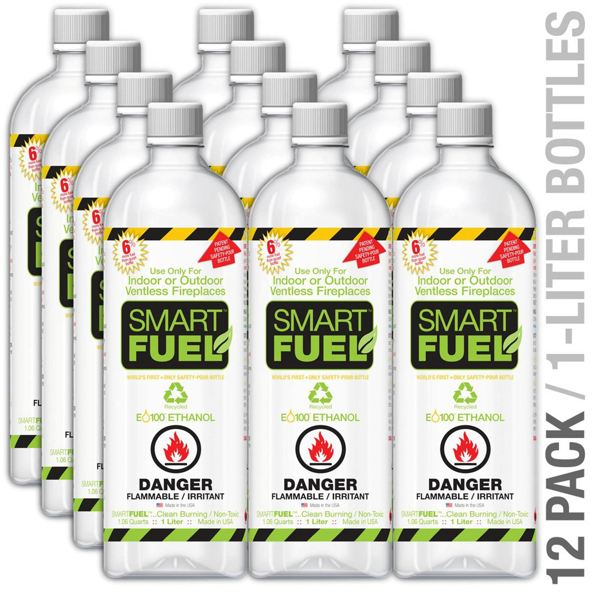 Smart Fuel Bio-Ethanol Fuel, 12-Pack
