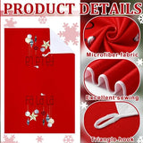 Geyoga 6-Piece Christmas Kitchen Towel Set with Buffalo Plaid and Tree Designs, Soft Absorbent Dish, Tea and Hand Towels for Holiday Gifts, 16 x 24 Inches, Gray and White